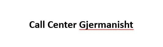 Call Center Gjermanisht